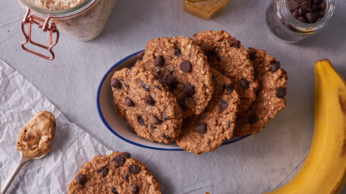 Receita de Cookies de Aveia e Banana